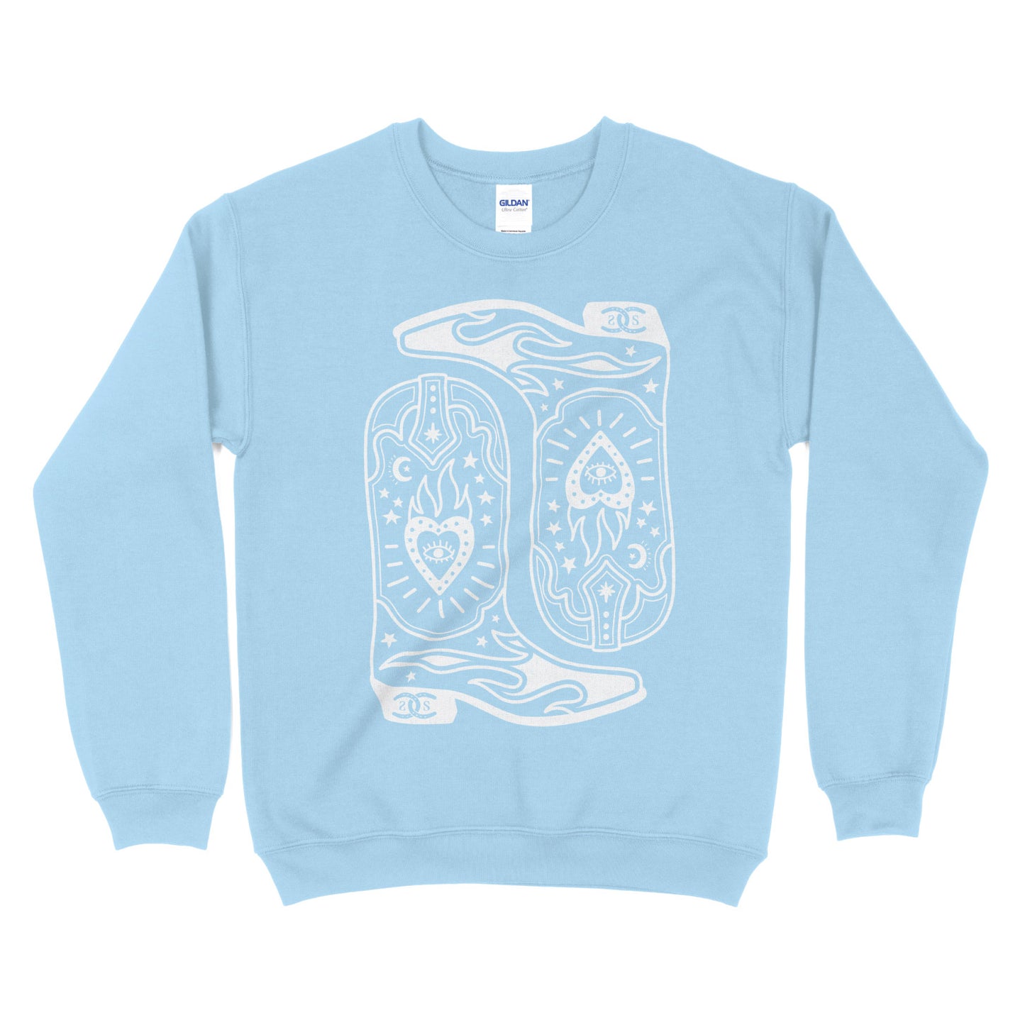Boots & Bravado | Light Blue | Sweatshirt
