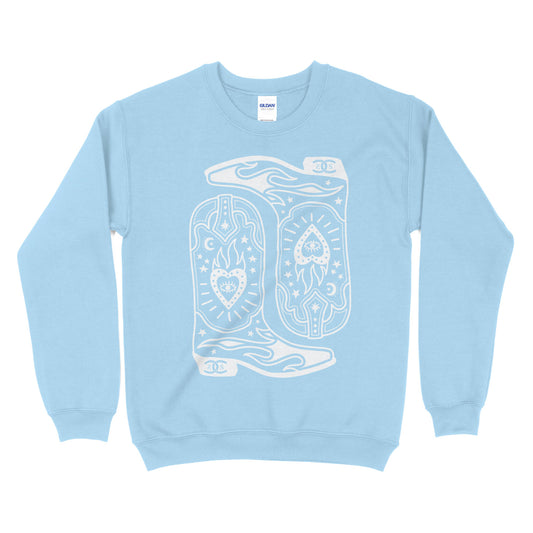Boots & Bravado | Light Blue | Sweatshirt