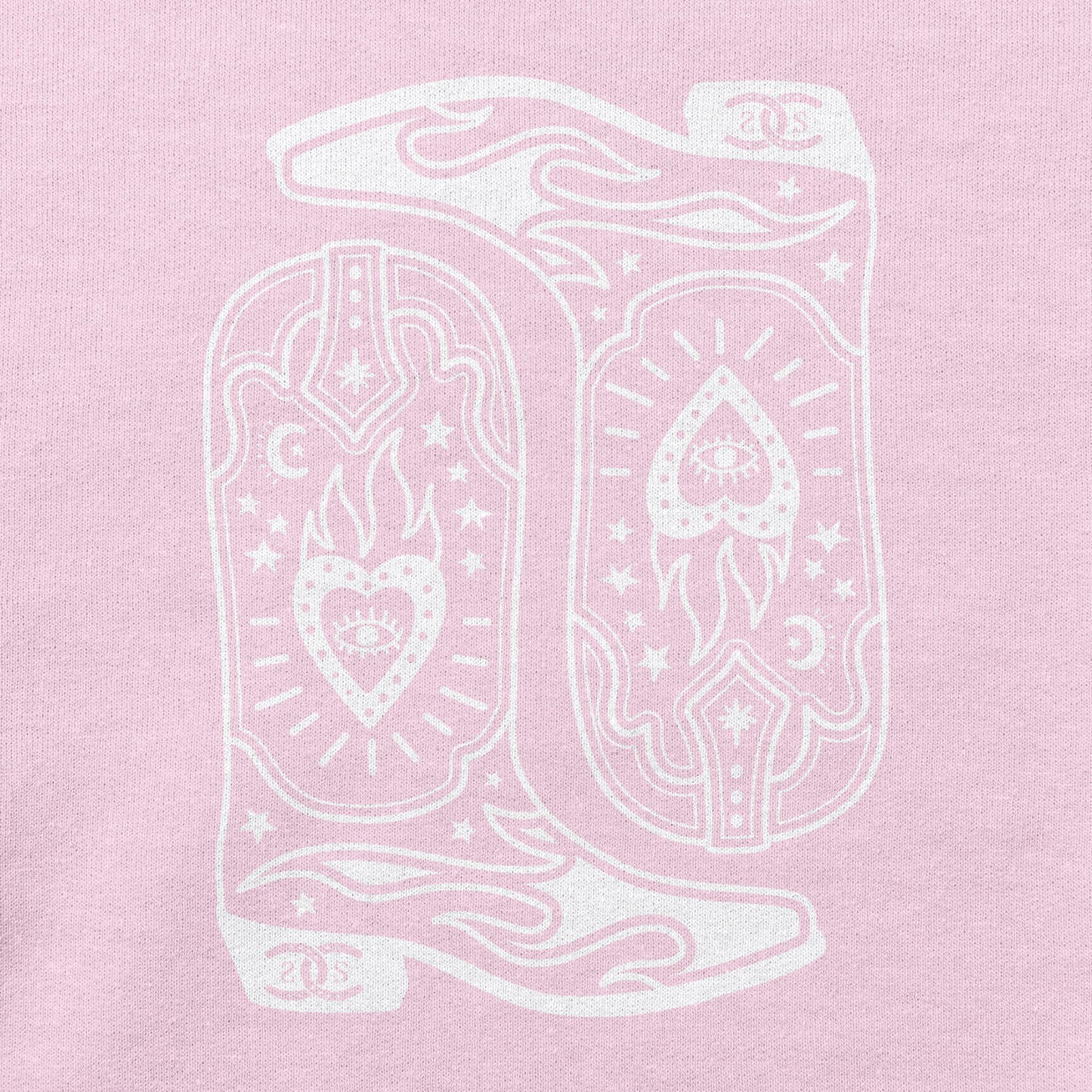 Boots & Bravado | Light Pink | Sweatshirt