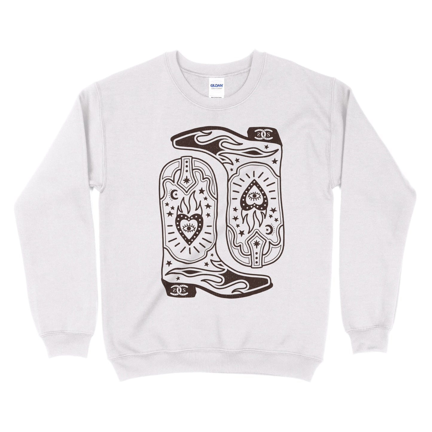 Boots & Bravado | White | Sweatshirt