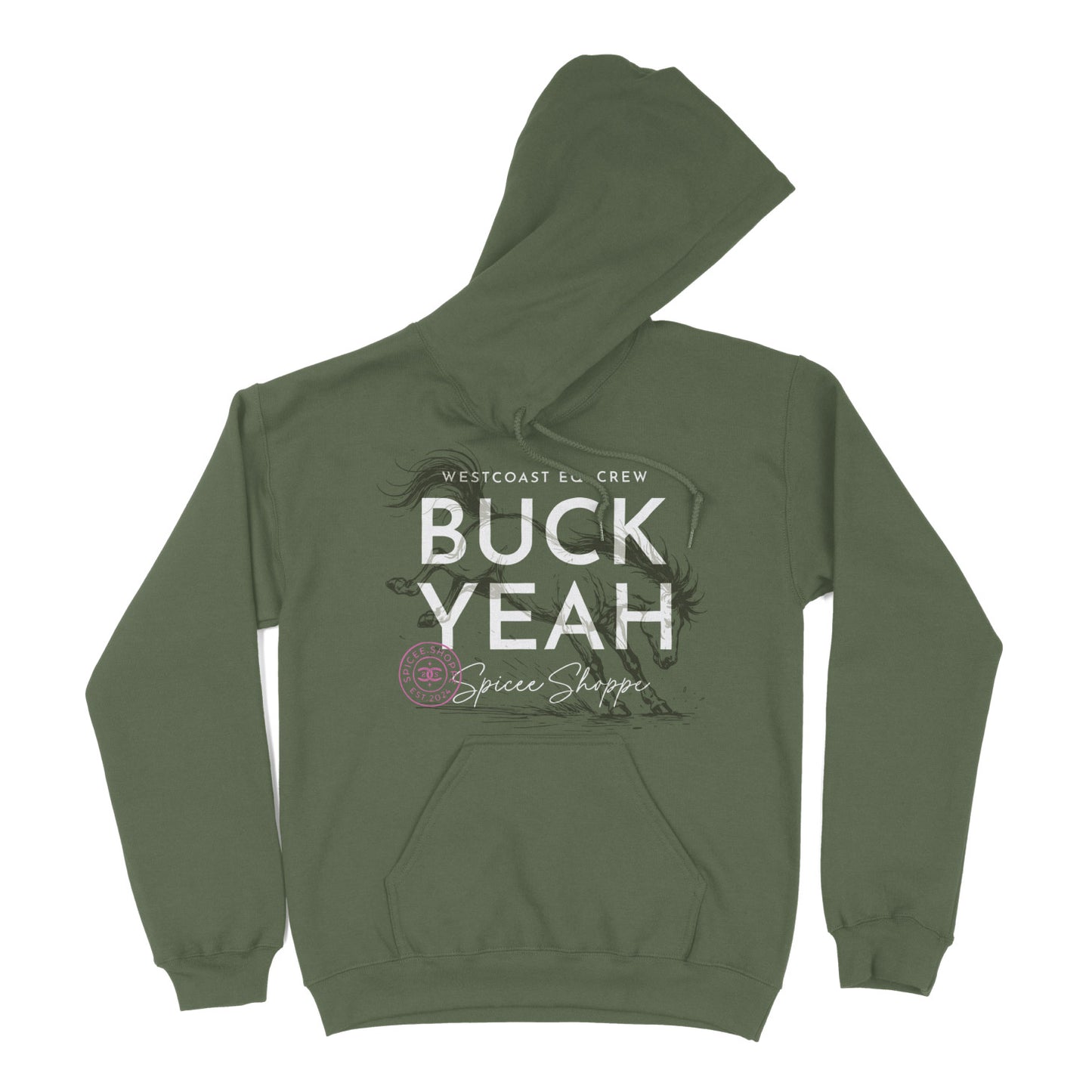 Buck Yeah | Military Green | Hoodie