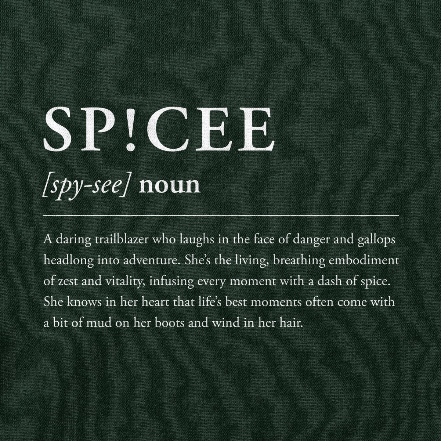 SPICEE Definition | Forest Green | Hoodie