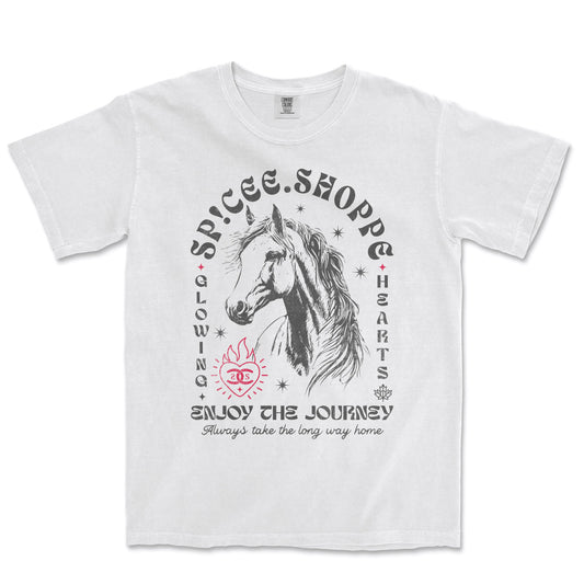 Enjoy The Journey | White | Tee Shirt