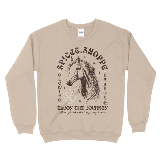 Enjoy The Journey | Sand | Sweatshirt