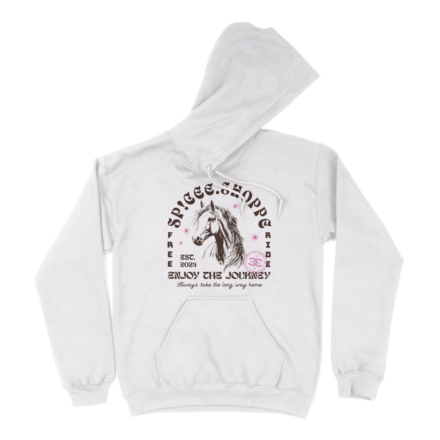 Enjoy The Journey | White | Hoodie