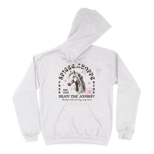 Enjoy The Journey | White | Hoodie