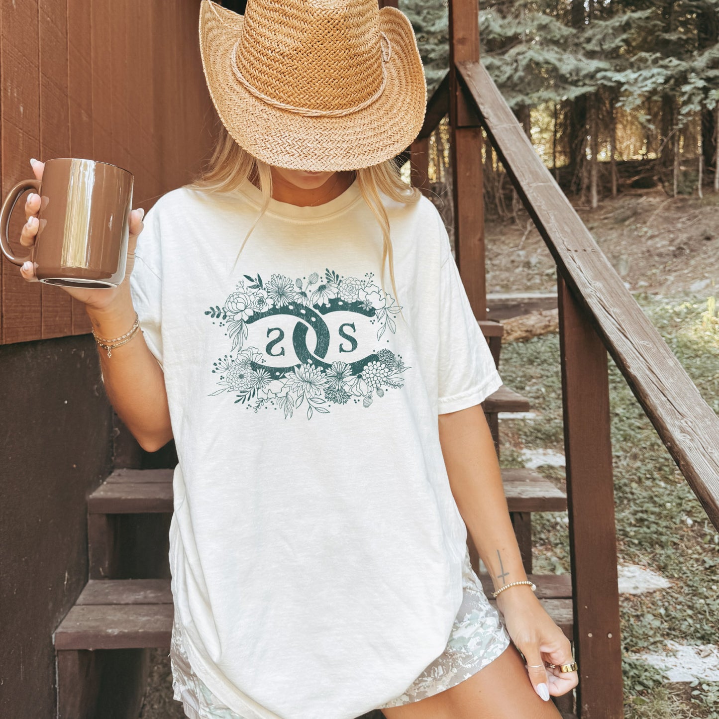 SPICEE Floral Logo | White | Tee Shirt