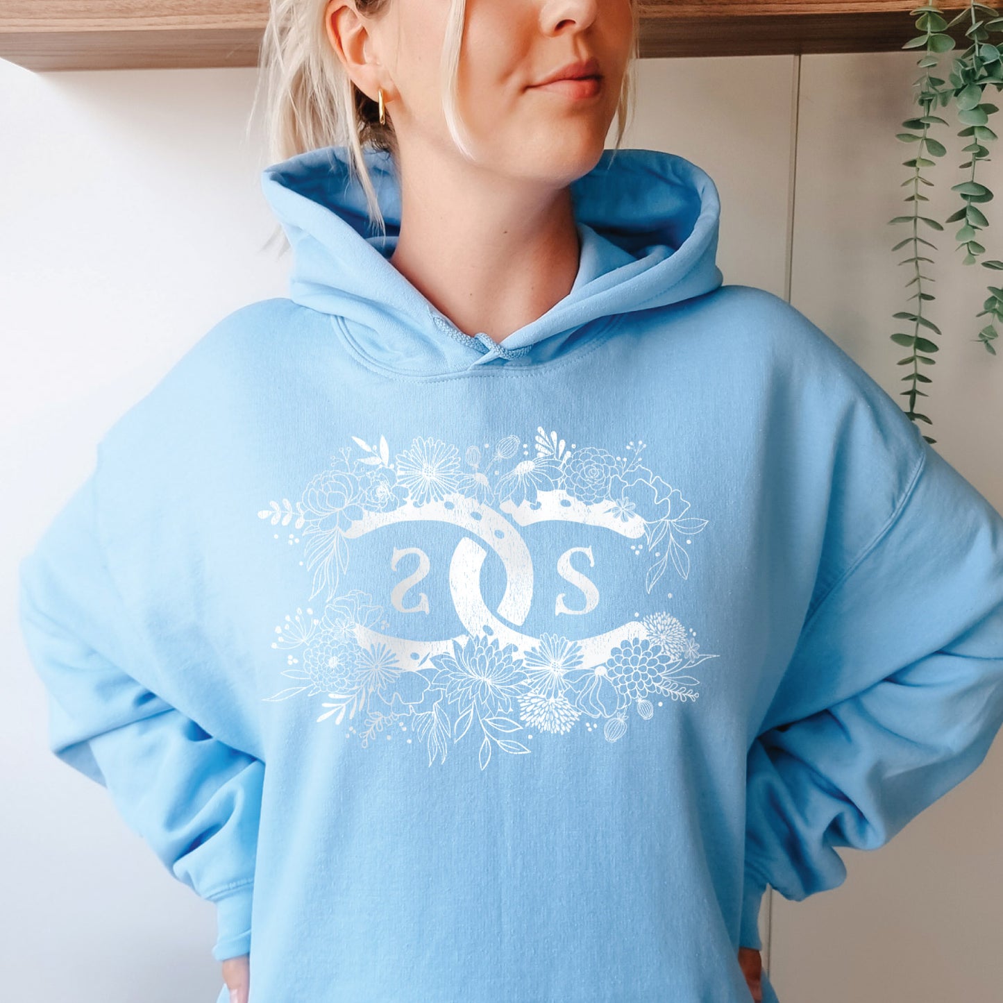 SPICEE Floral Logo | Light Blue | Hoodie