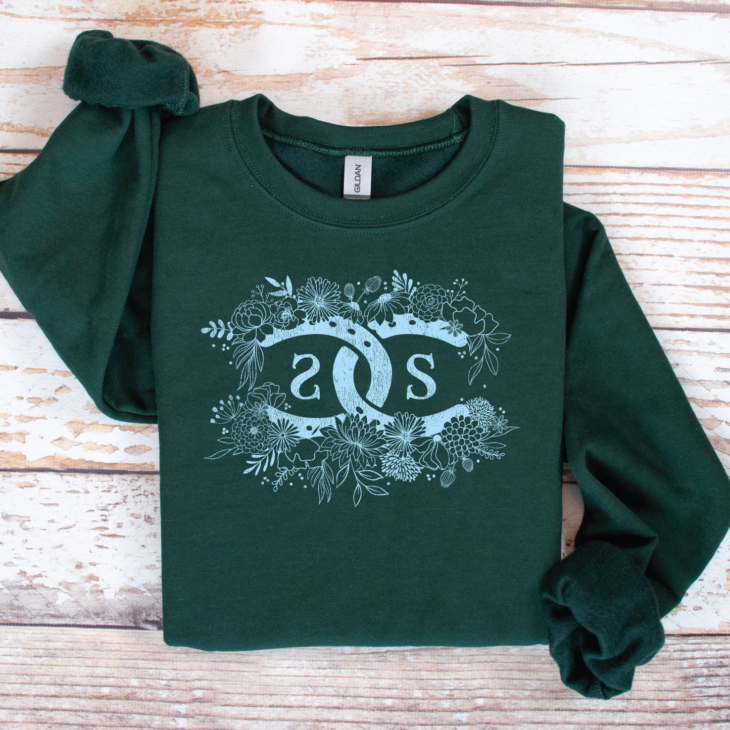 SPICEE Floral Logo | Forest Green | Sweatshirt