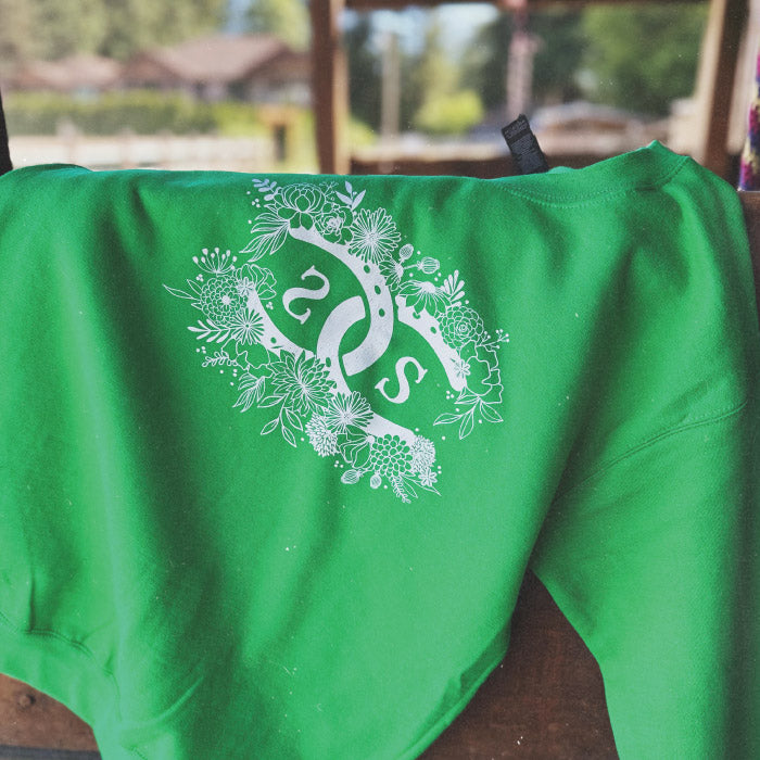 SPICEE Floral Logo | Irish Green | Sweatshirt