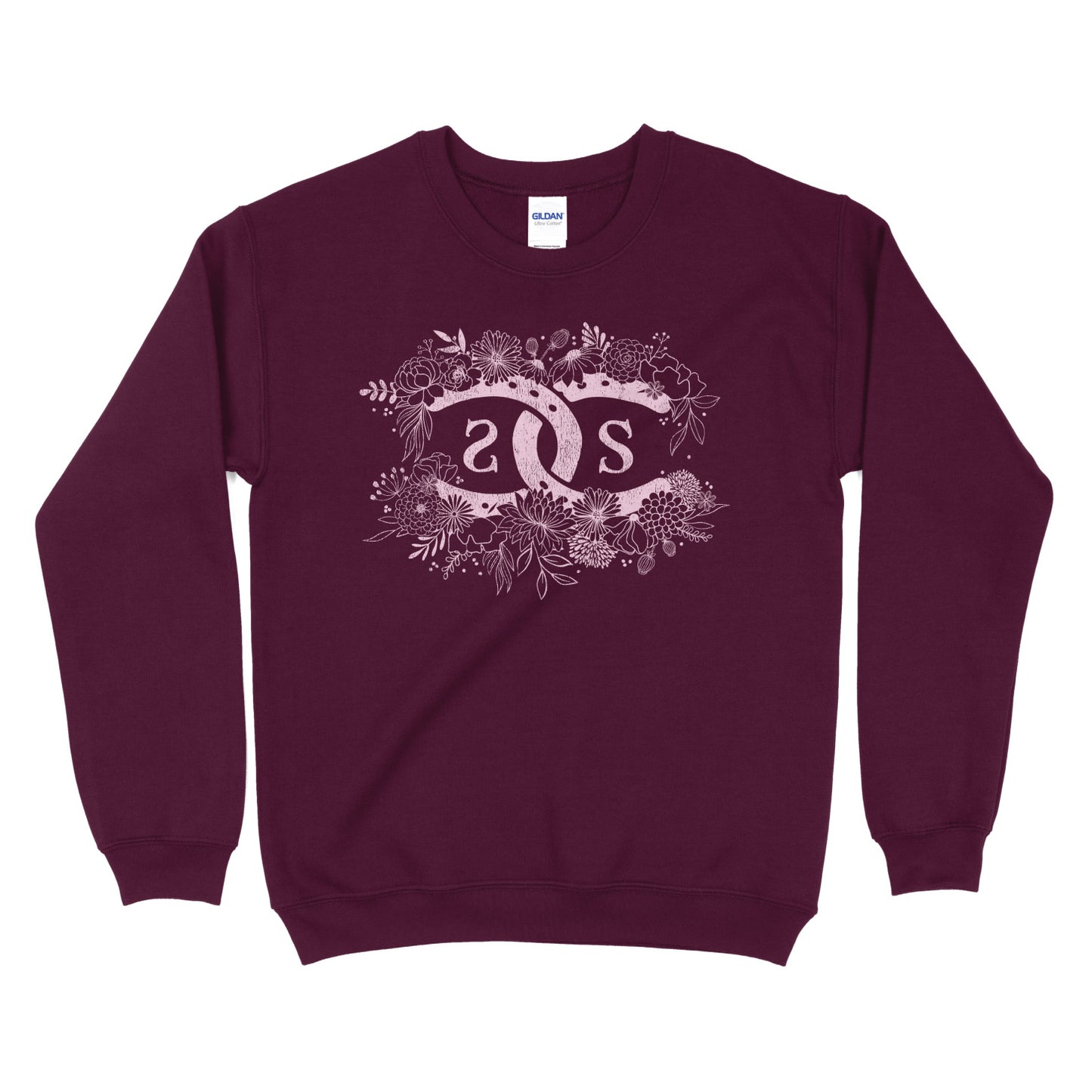 SPICEE Floral Logo | Maroon | Sweatshirt