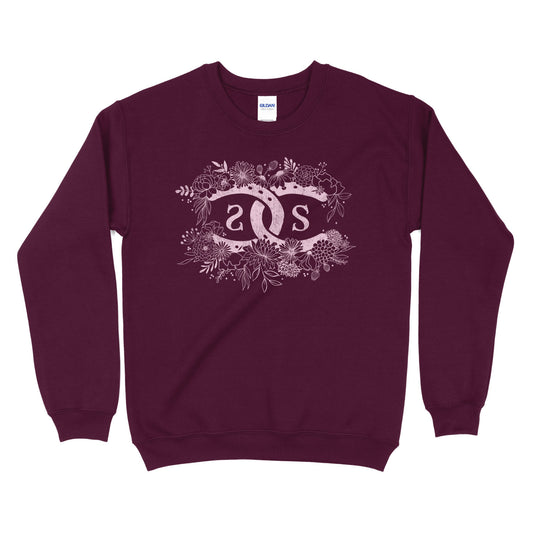 SPICEE Floral Logo | Maroon | Sweatshirt