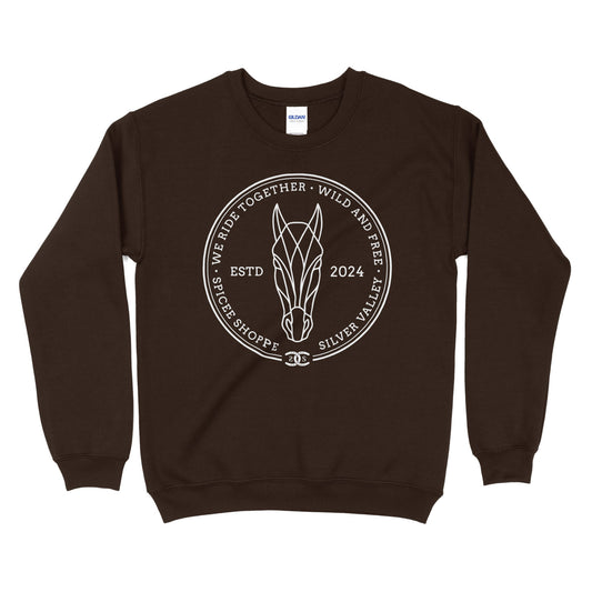 Geometric Pony | Chocolate | Sweatshirt
