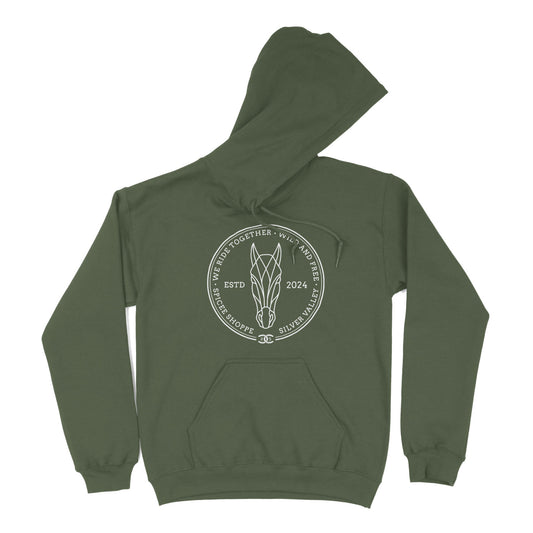 Geometric Pony | Military Green | Hoodie