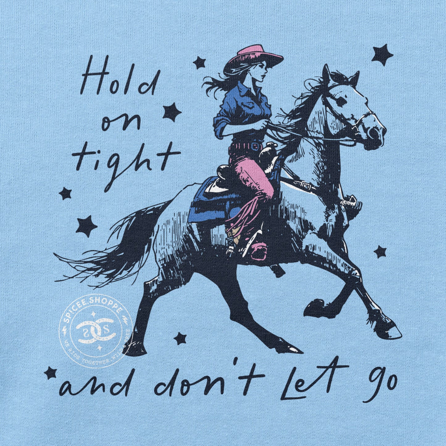 Hold On Tight | Light Blue | Hoodie