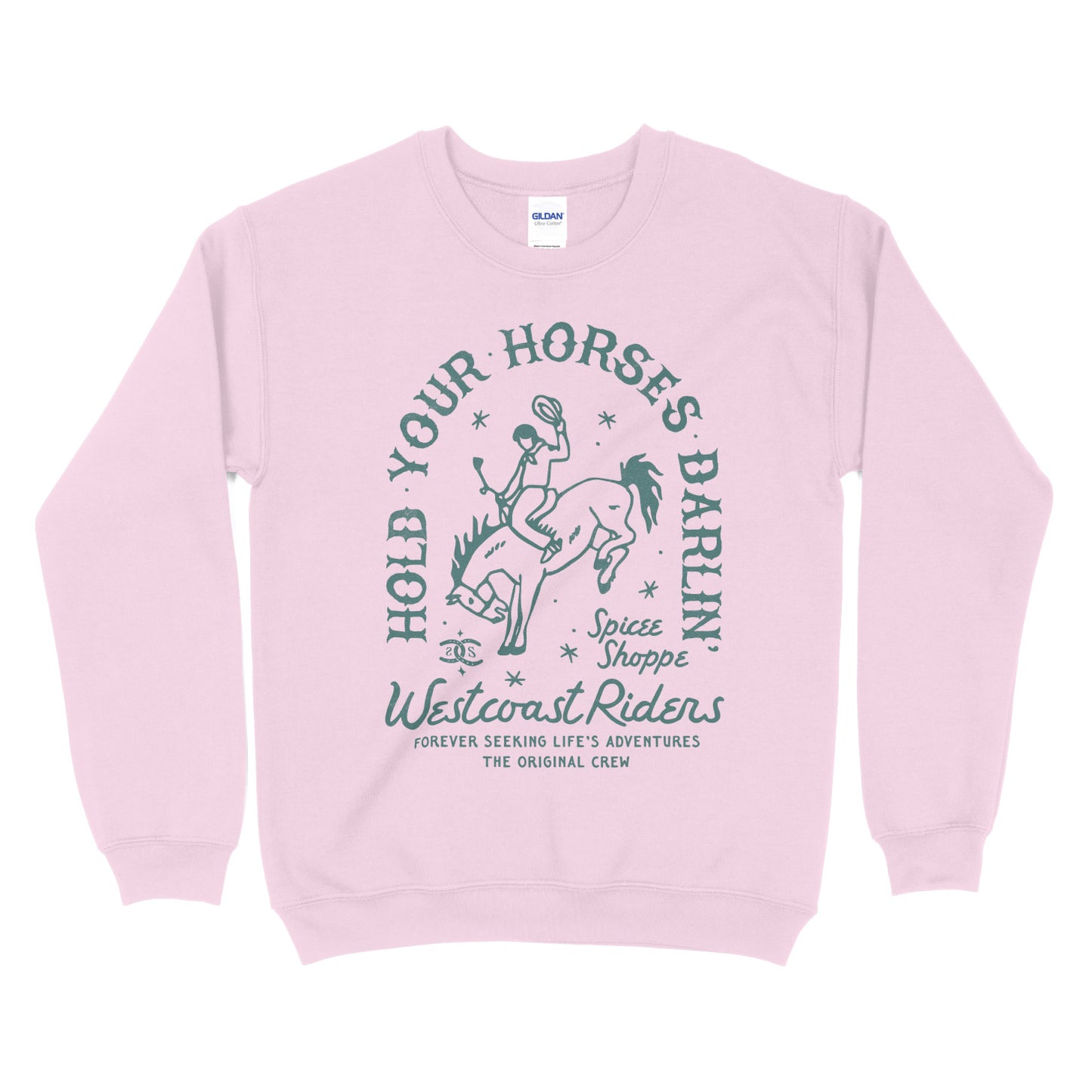 Hold Your Horses | Light Pink | Sweatshirt