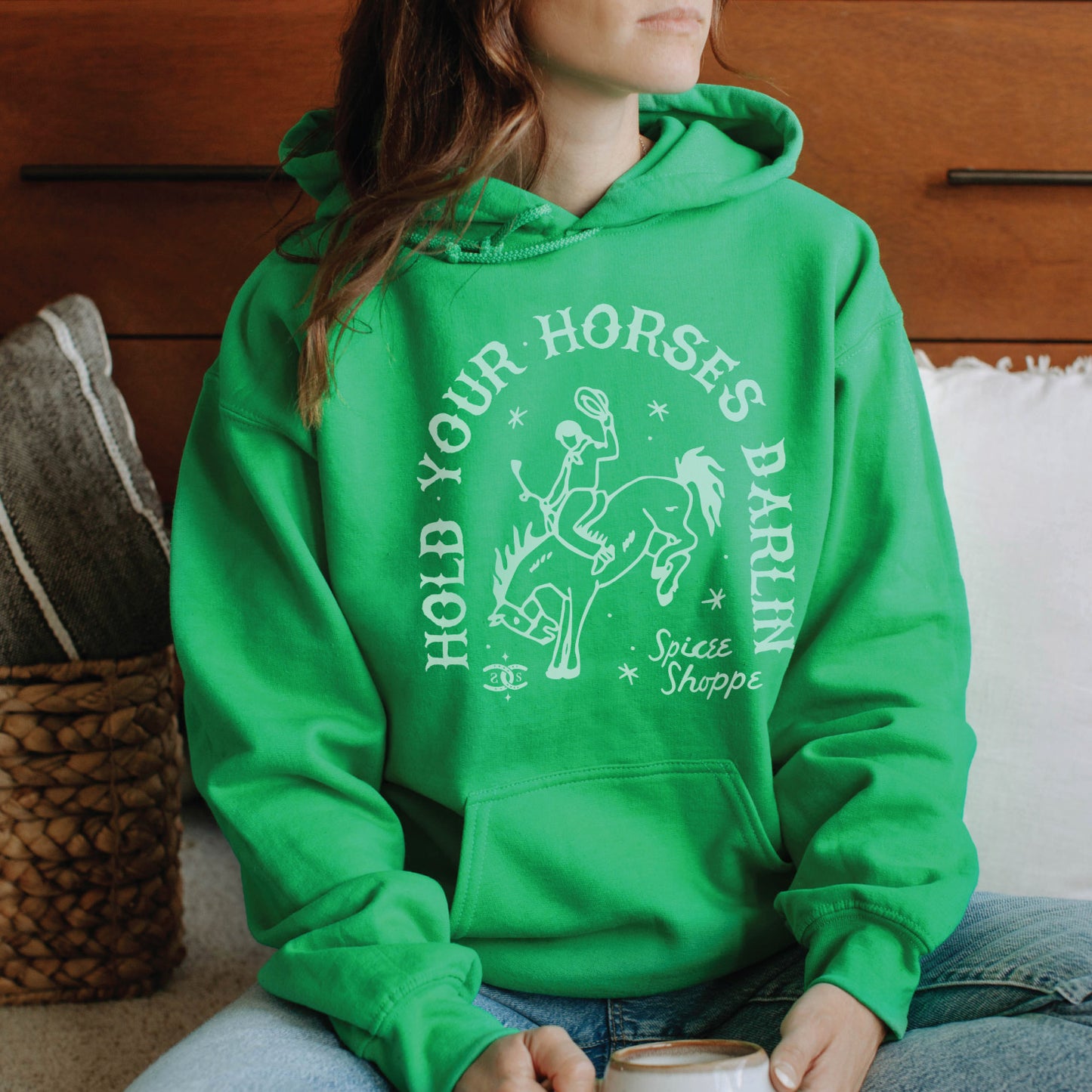 Hold Your Horses | Irish Green | Hoodie