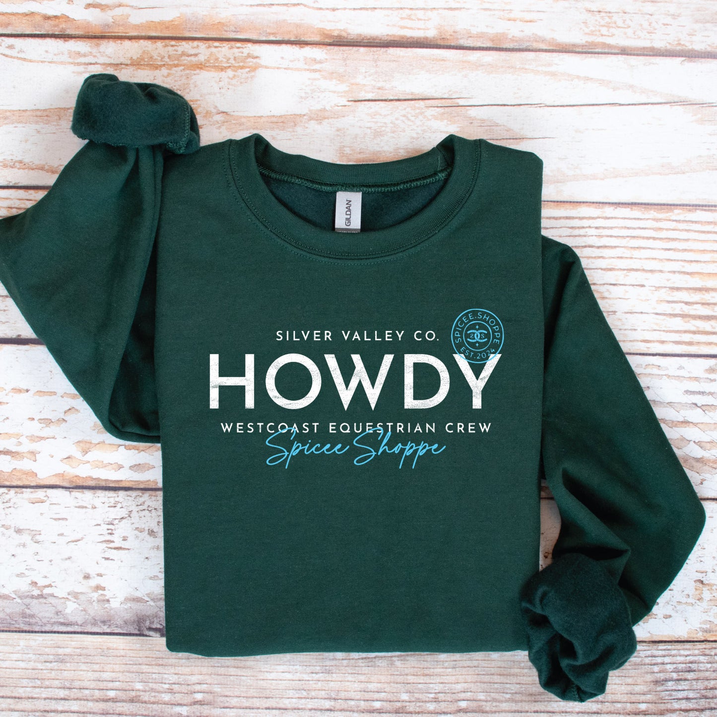 Howdy | Forest Green | Sweatshirt