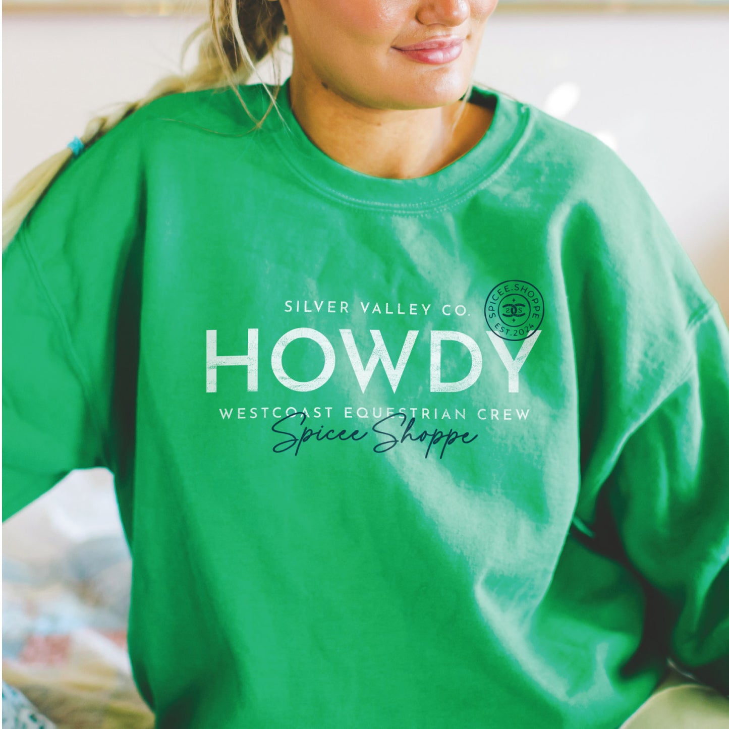 Howdy | Irish Green | Sweatshirt
