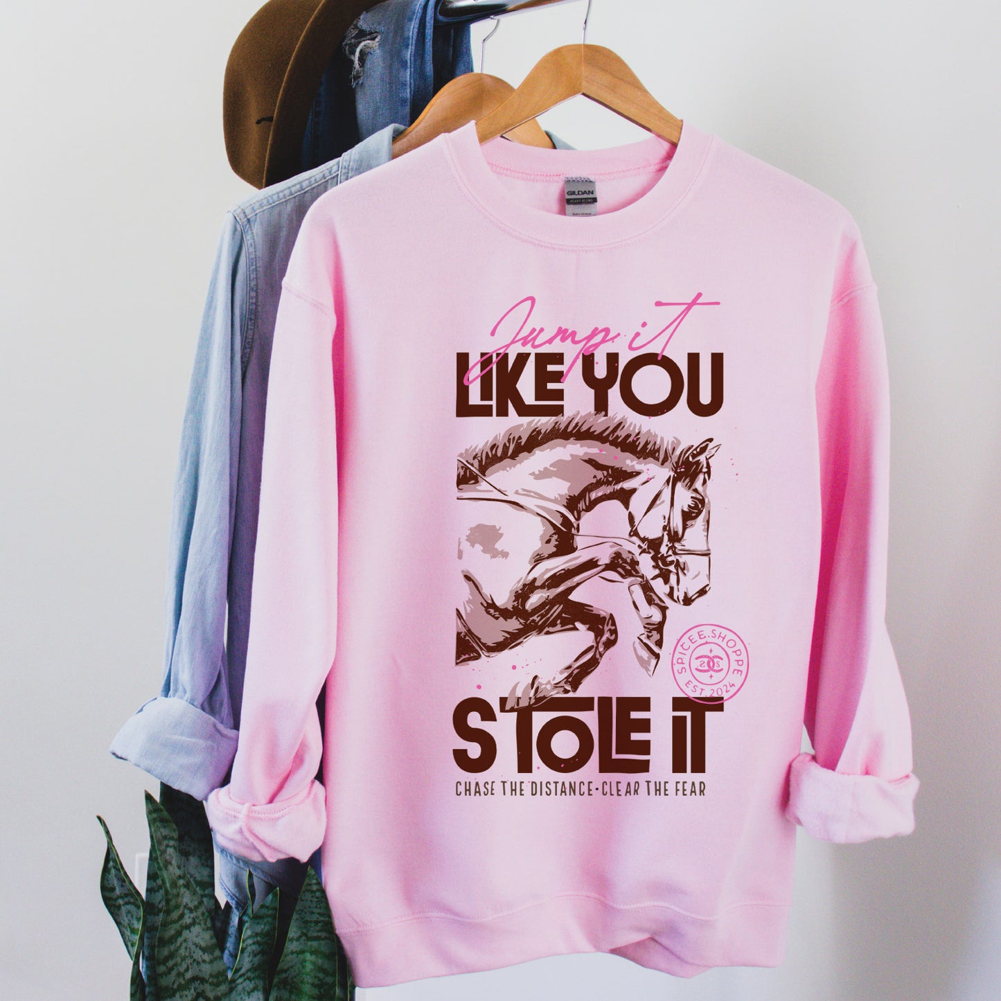 Jump It Like You Stole It | Light Pink | Sweatshirt
