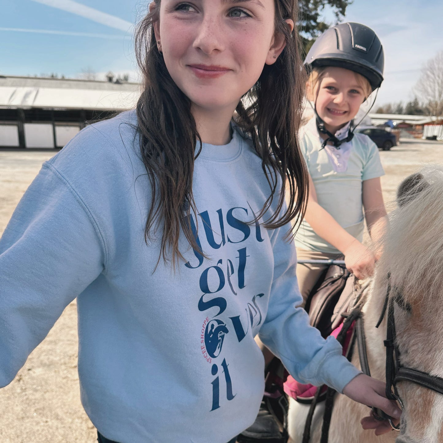 Just Get Over It | Light Blue | Sweatshirt