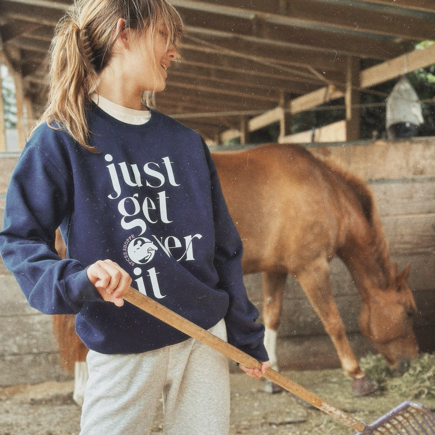Just Get Over It | Navy Blue | Sweatshirt