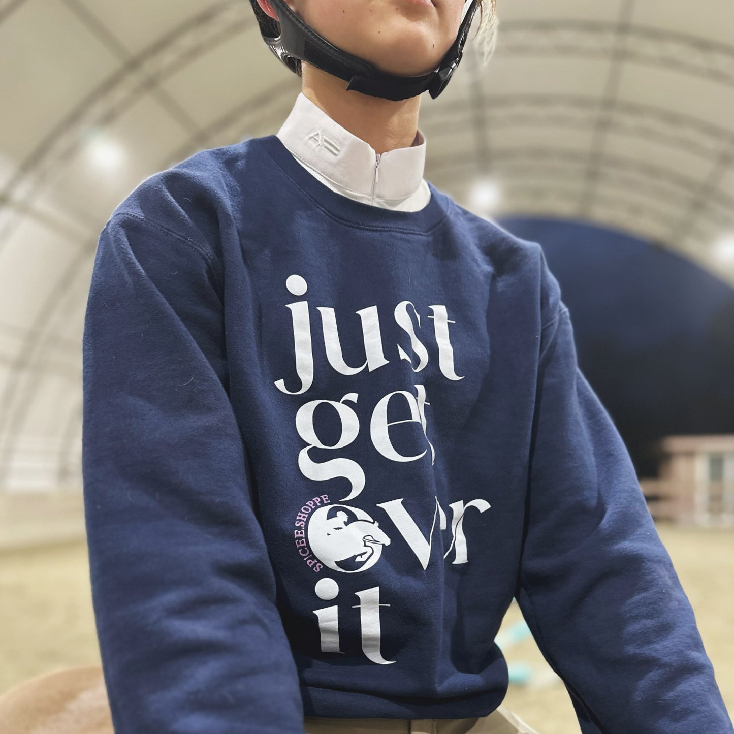 Just Get Over It | Navy Blue | Sweatshirt