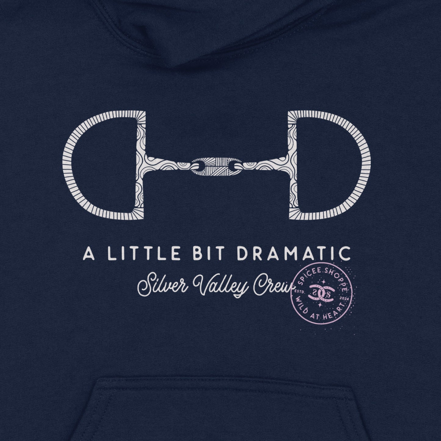 KIDS Little Bit Dramatic | Navy | Hoodie