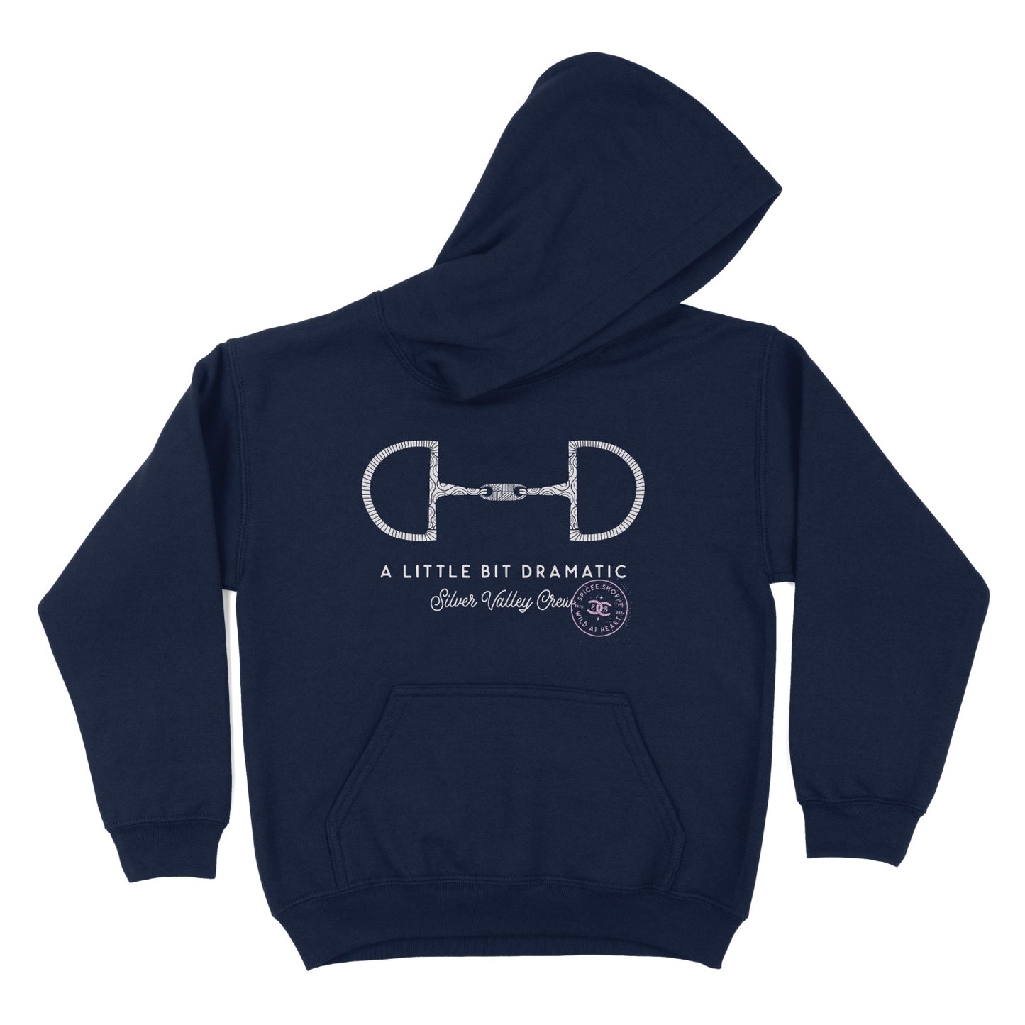 KIDS Little Bit Dramatic | Navy | Hoodie
