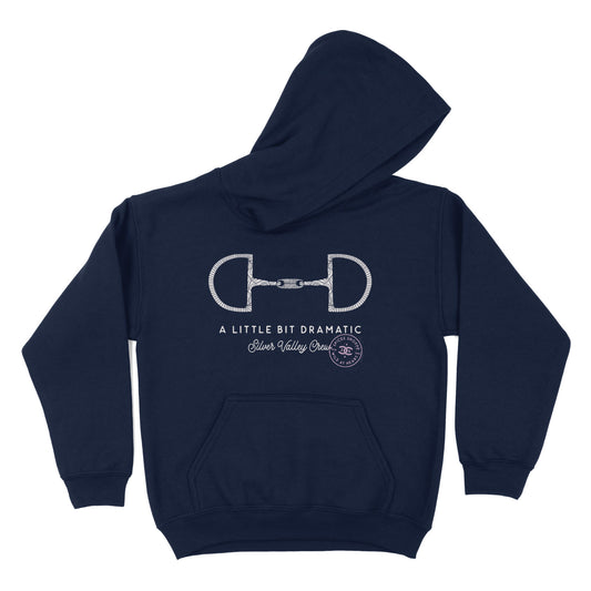 KIDS Little Bit Dramatic | Navy | Hoodie