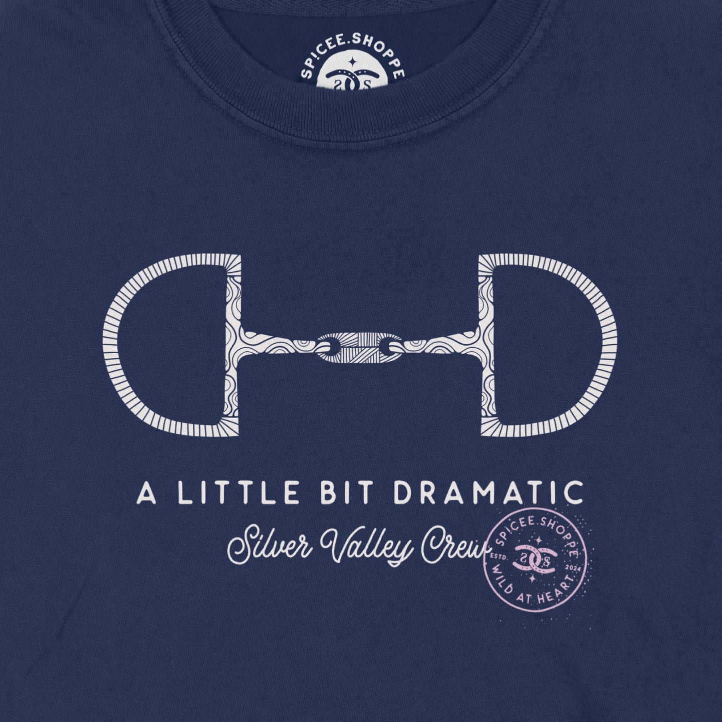 KIDS Little Bit Dramatic | Navy | Tee Shirt