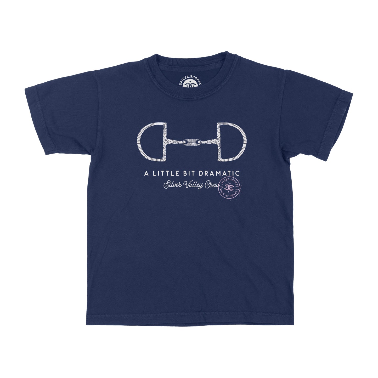 KIDS Little Bit Dramatic | Navy | Tee Shirt