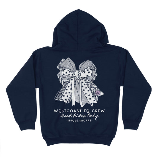 KIDS Bows & Spice | Navy | Hoodie
