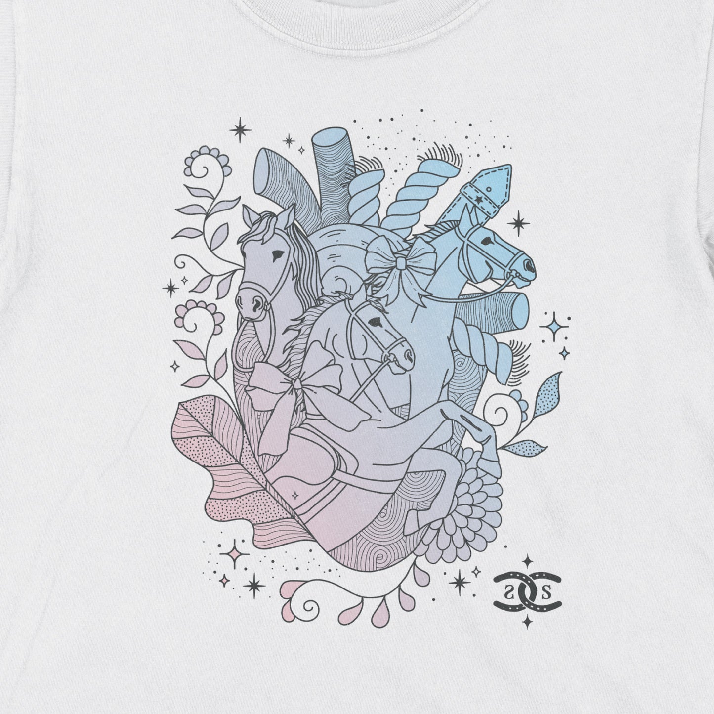 KIDS Heart Horse | White | Tee Shirt
