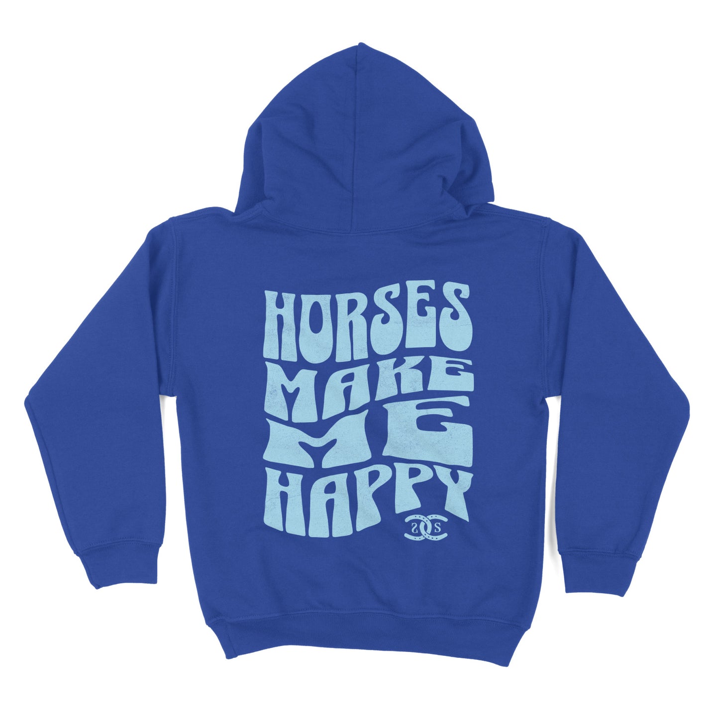 KIDS Horses Make Me Happy | Royal | Hoodie