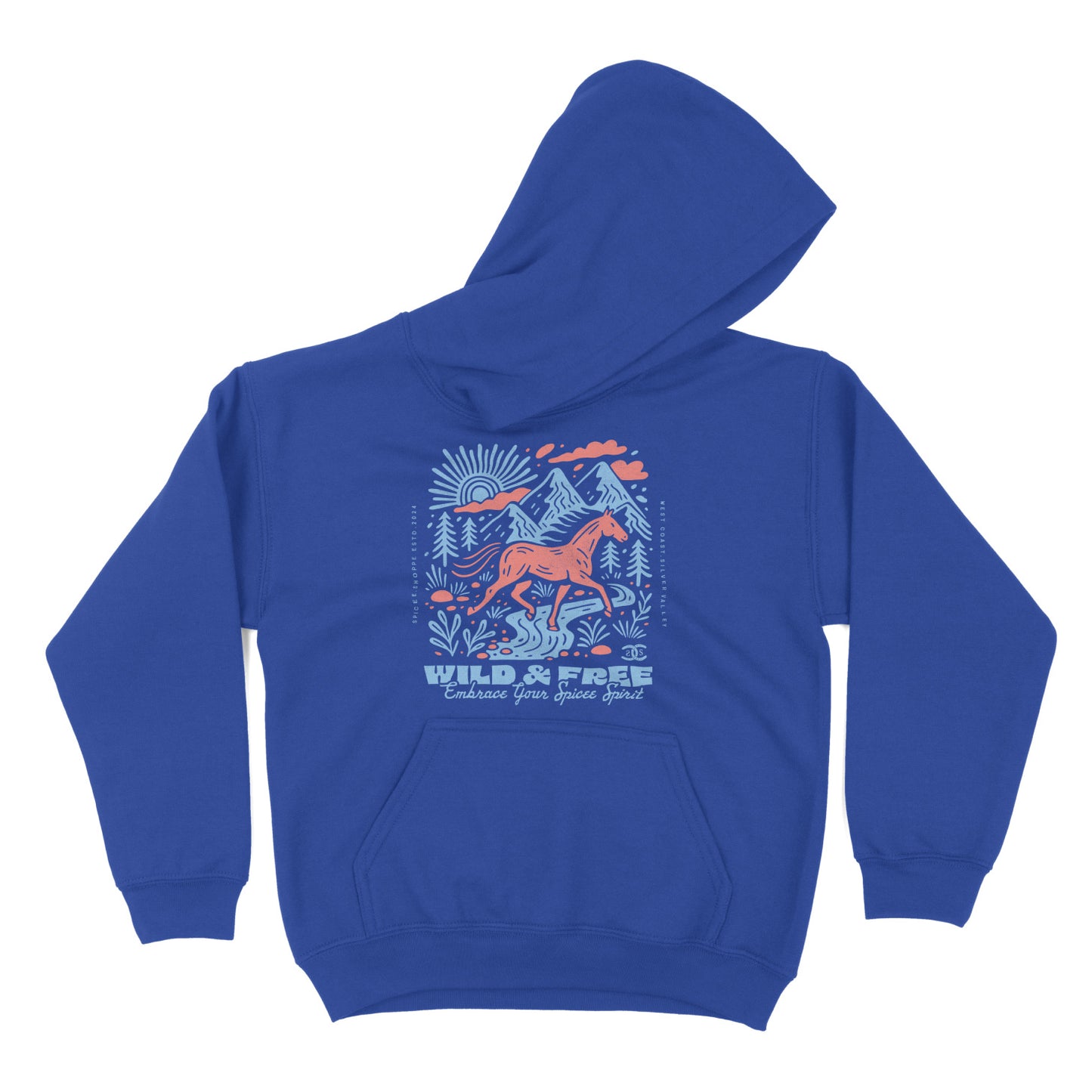 KIDS Wild & Free | Royal | Hoodie