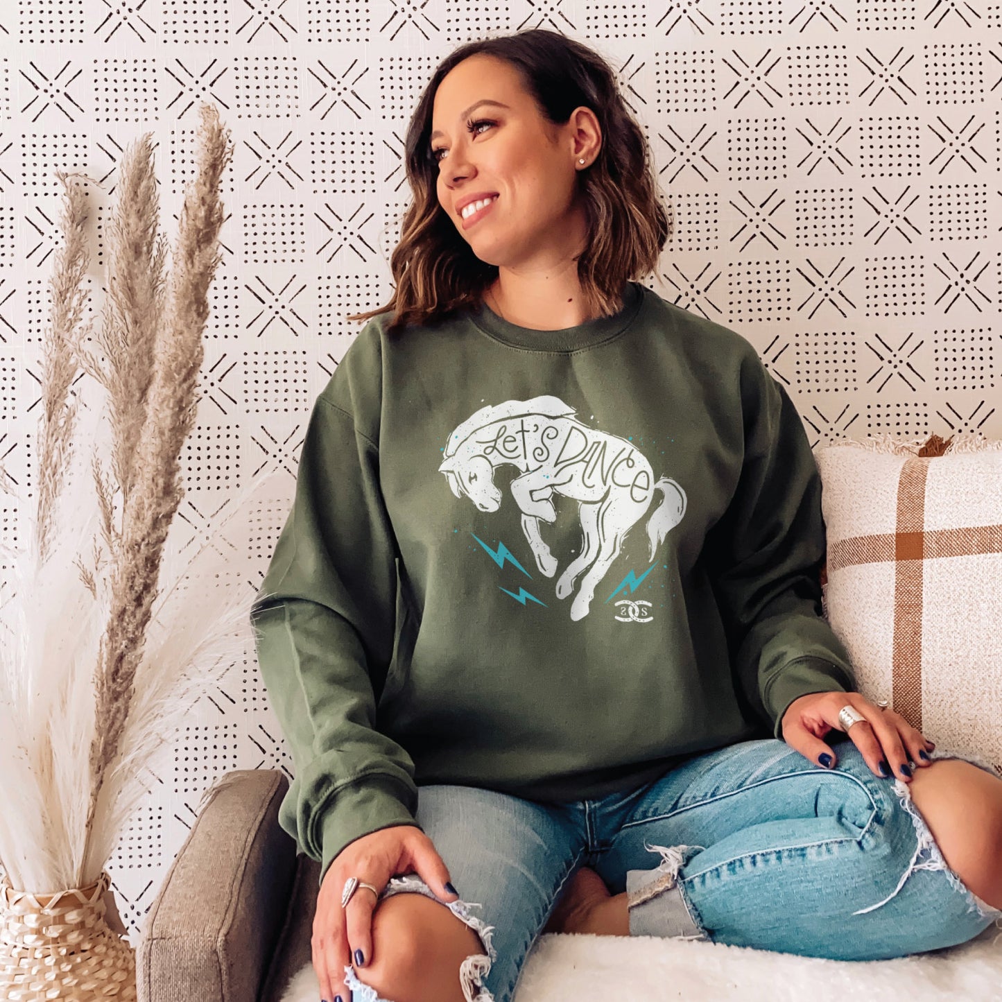 Let's Dance | Military Green | Sweatshirt