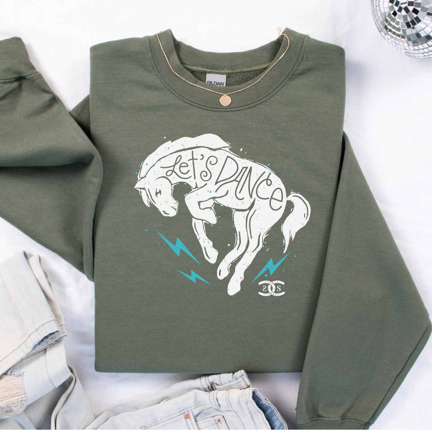 Let's Dance | Military Green | Sweatshirt