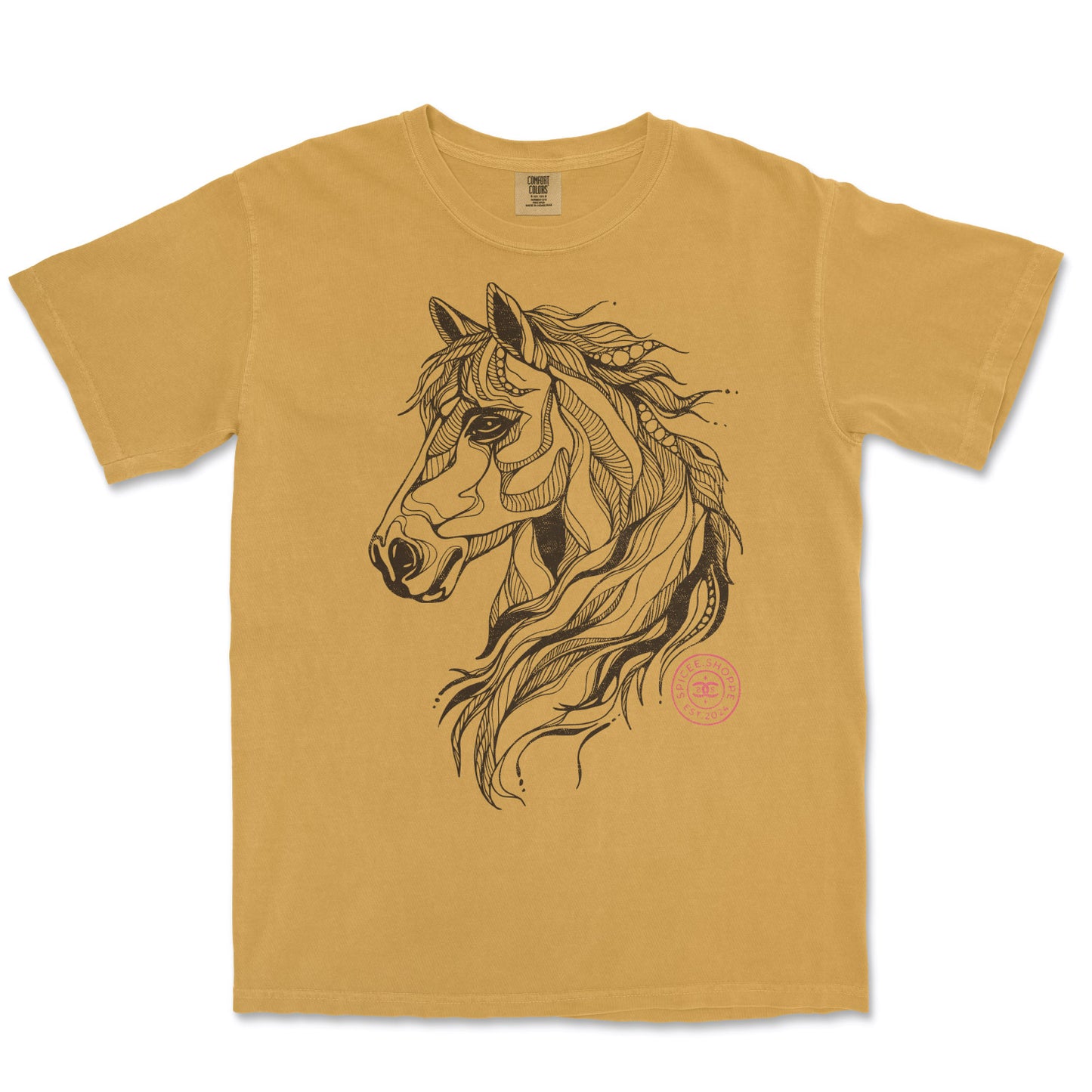 SPICEE Lines | Mustard | Tee Shirt