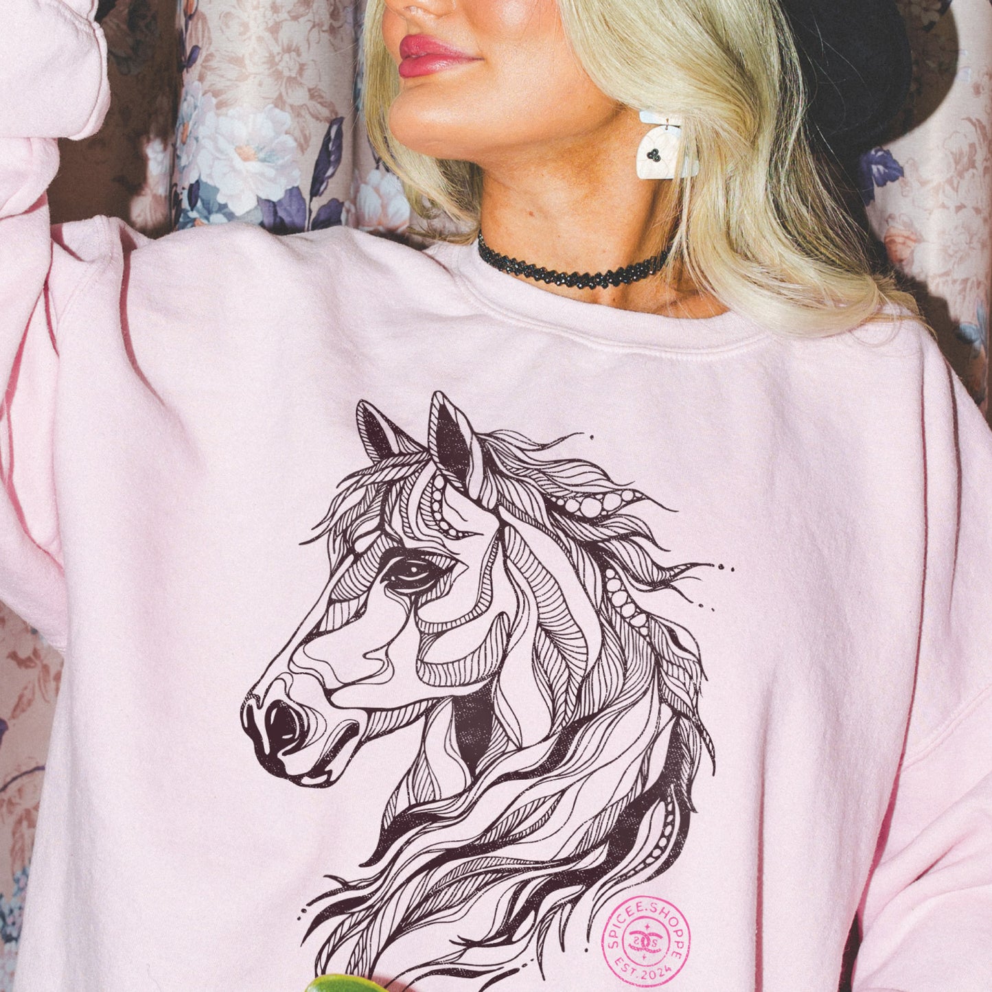 SPICEE Lines | Light Pink | Sweatshirt