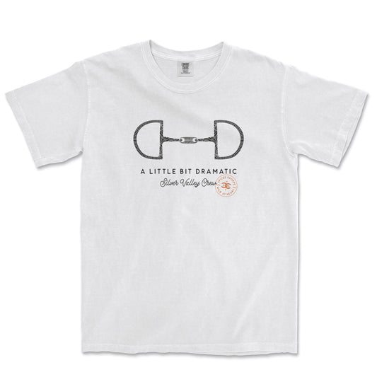Little Bit Dramatic | White | Tee Shirt