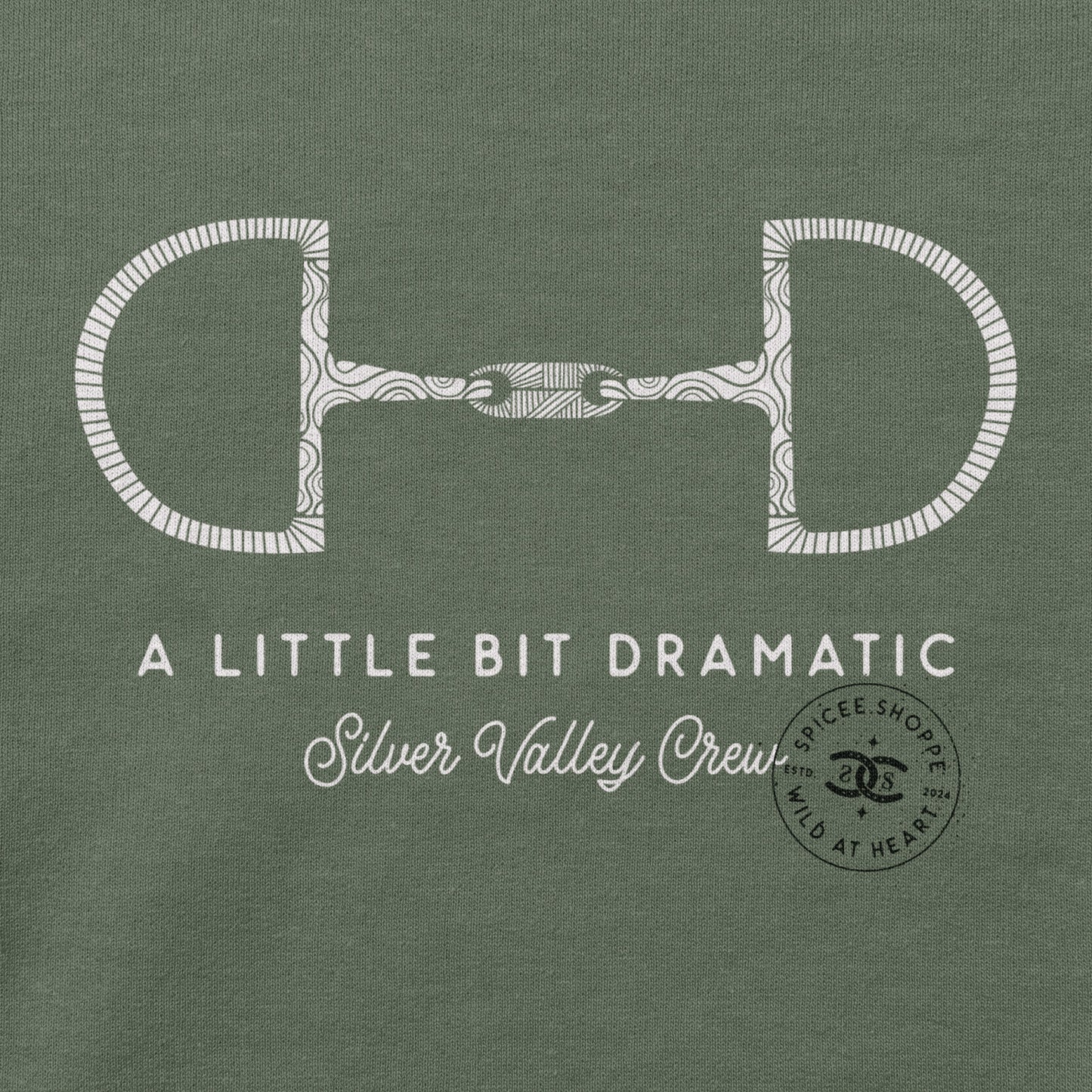 Little Bit Dramatic | Military Green | Sweatshirt