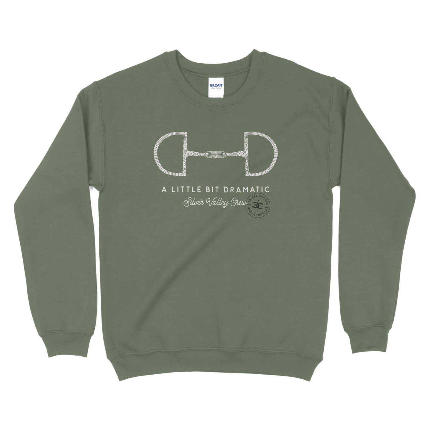 Little Bit Dramatic | Military Green | Sweatshirt