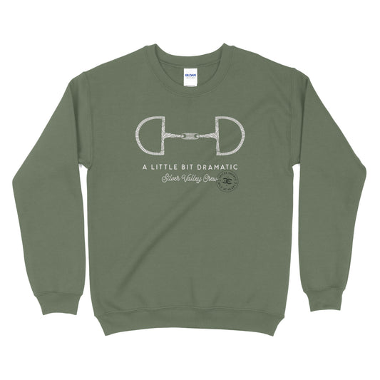 Little Bit Dramatic | Military Green | Sweatshirt