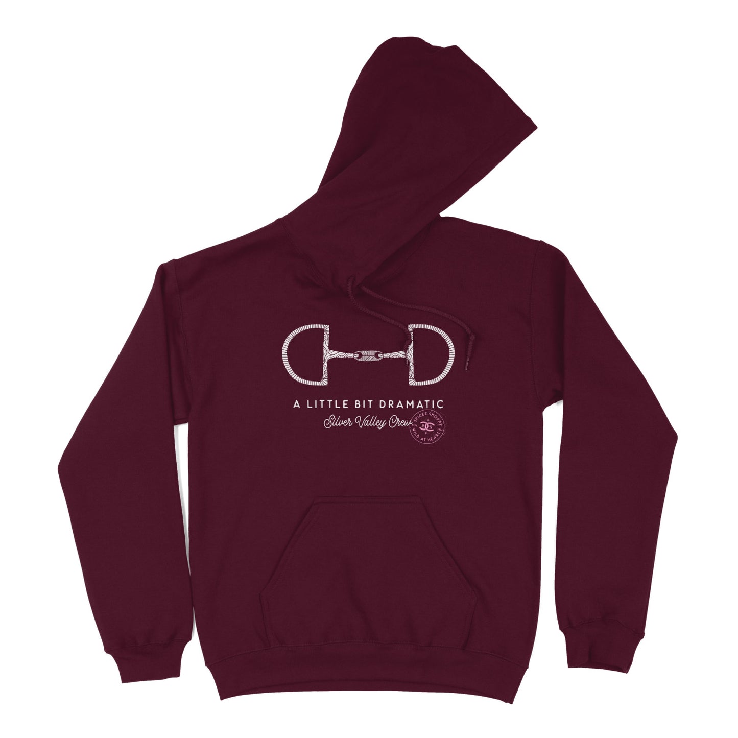 Little Bit Dramatic | Maroon | Hoodie
