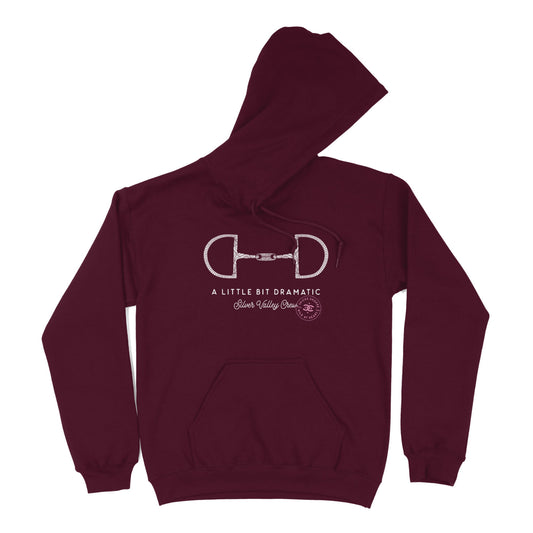 Little Bit Dramatic | Maroon | Hoodie