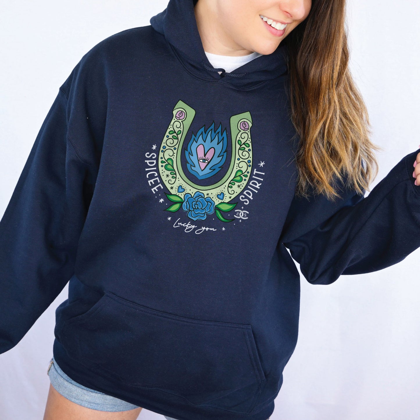 Lucky You | Navy | Hoodie