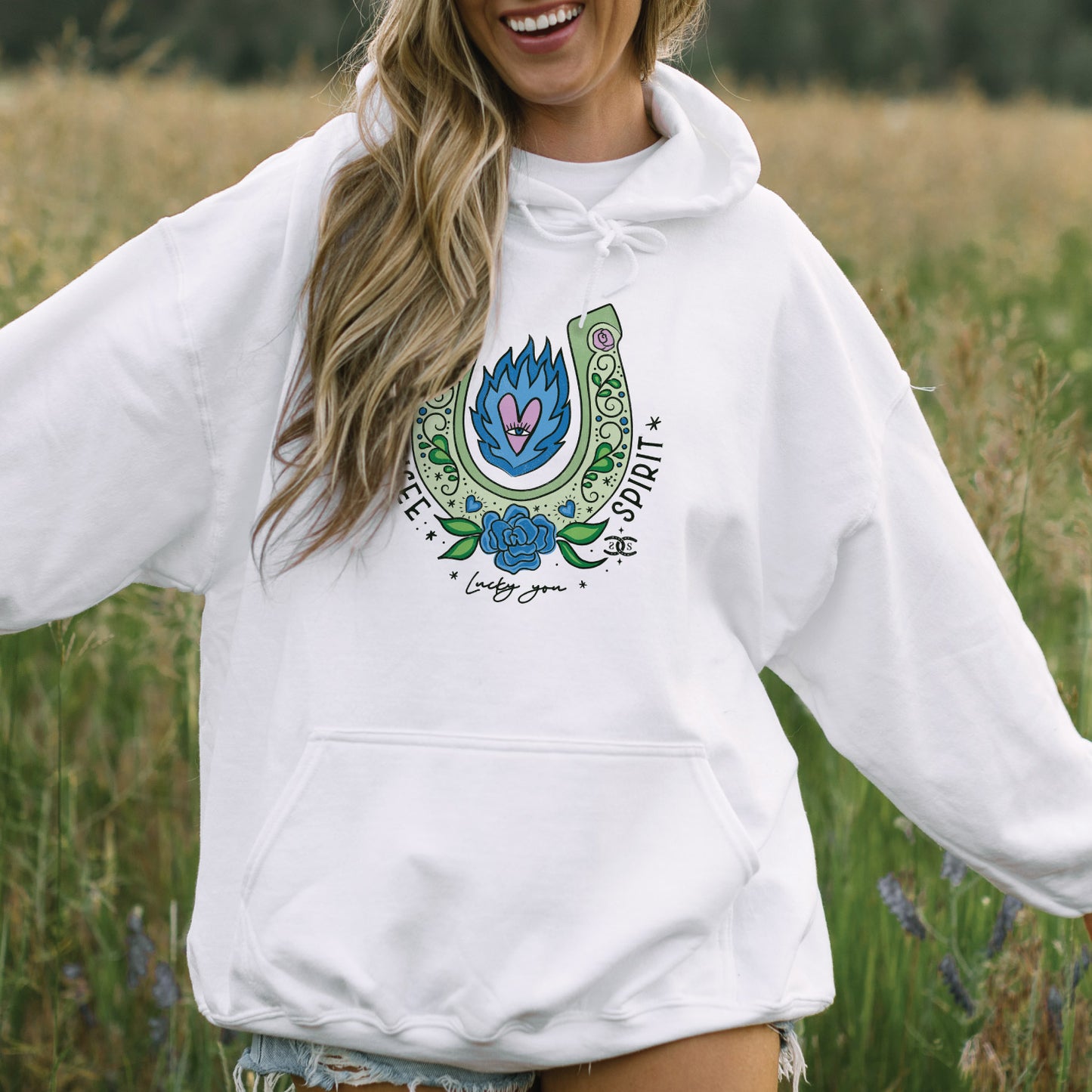 Lucky You | White | Hoodie