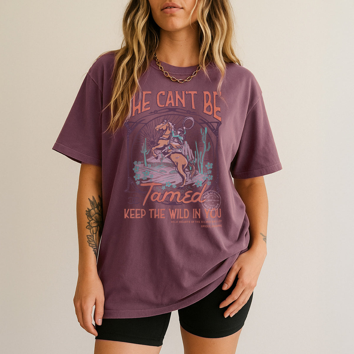 She Can't Be Tamed | Berry | Tee Shirt