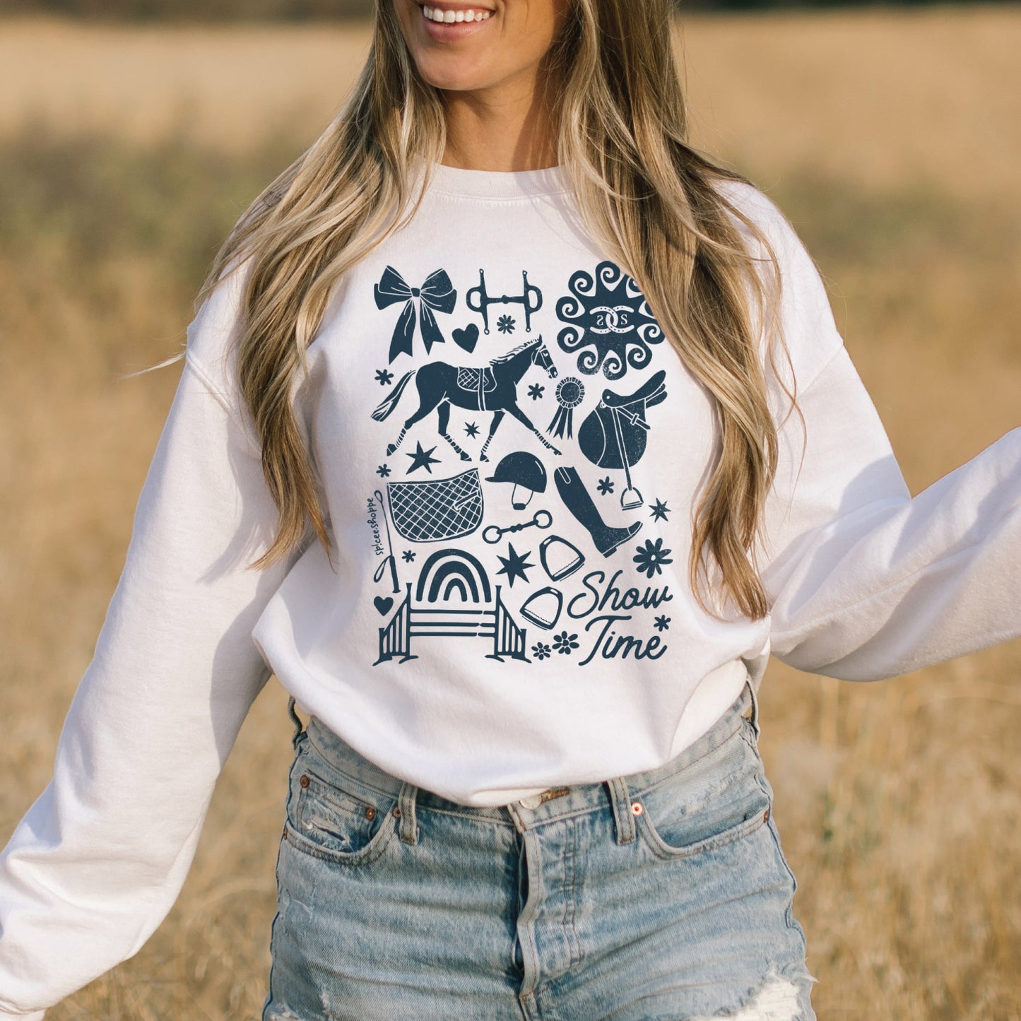 Show Time | White | Sweatshirt